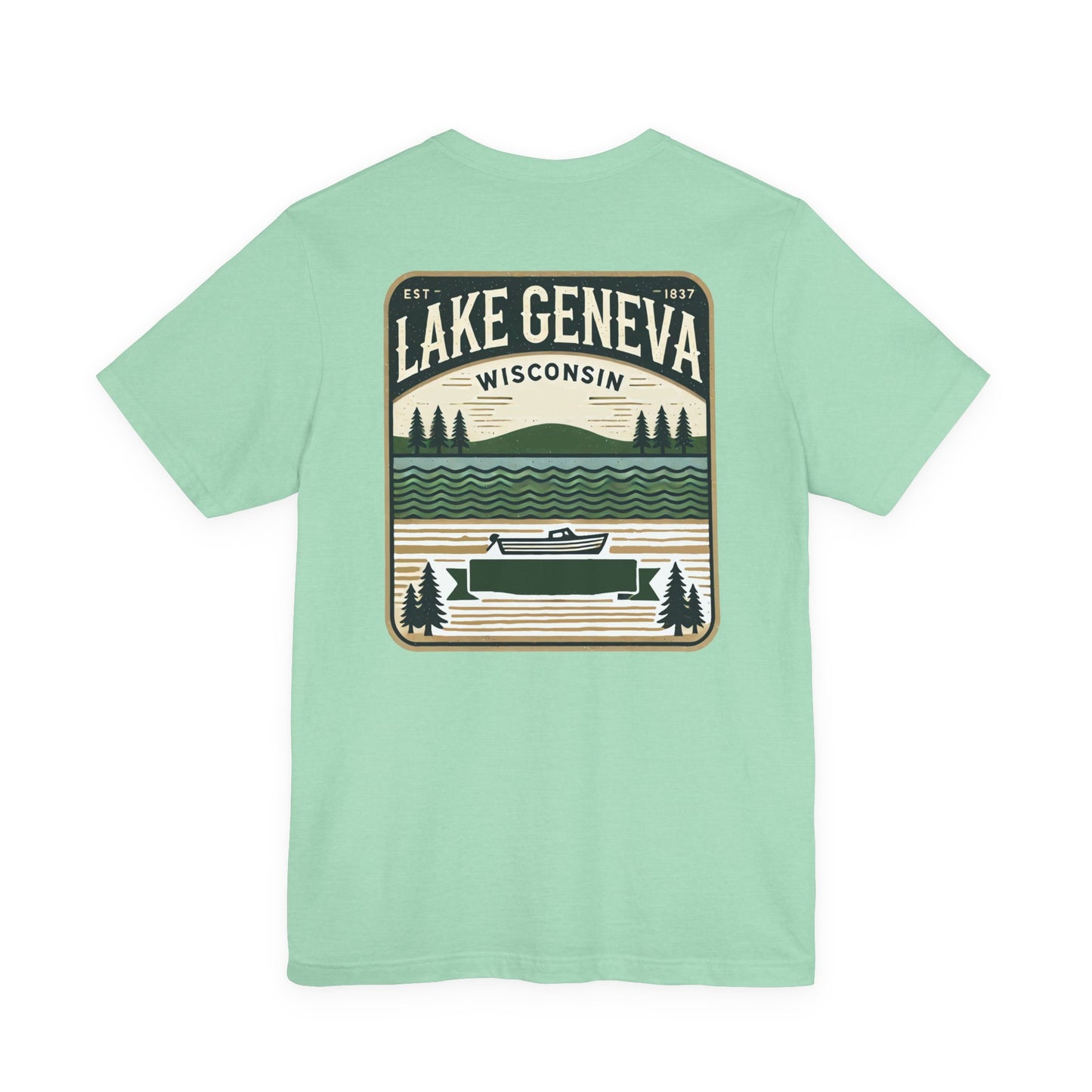 Vintage Lake Geneva Unisex Jersey Short Sleeve Tee