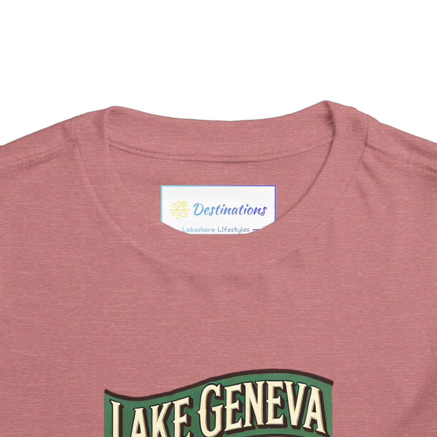 Retro Lake Geneva Unisex Toddler Short Sleeve Tee