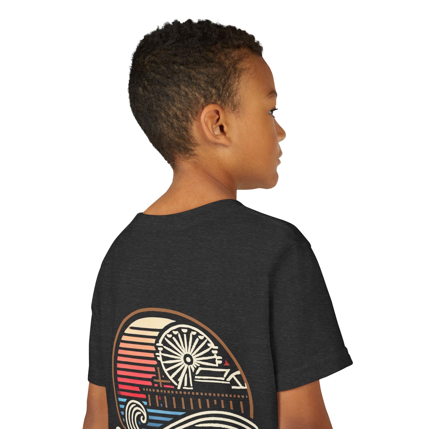 Vibrant Santa Monica Youth Short Sleeve Tee