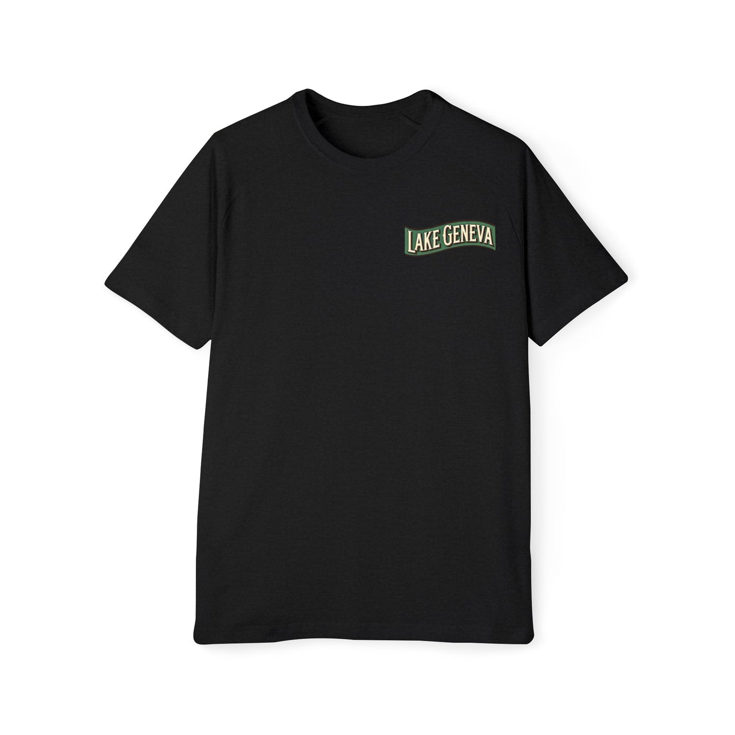 Retro Lake Geneva Men's Raglan T-Shirt