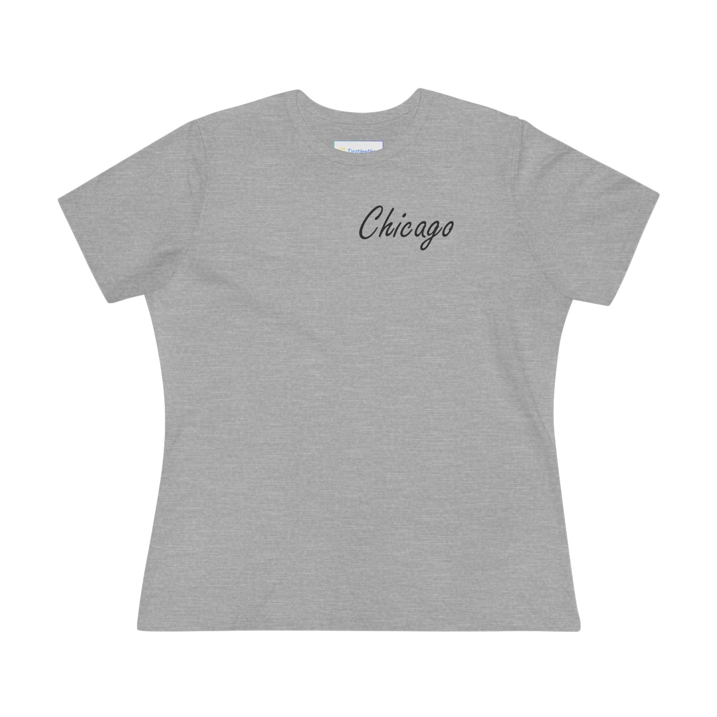 Elegant Chicago Skyline Women's Cotton Tee