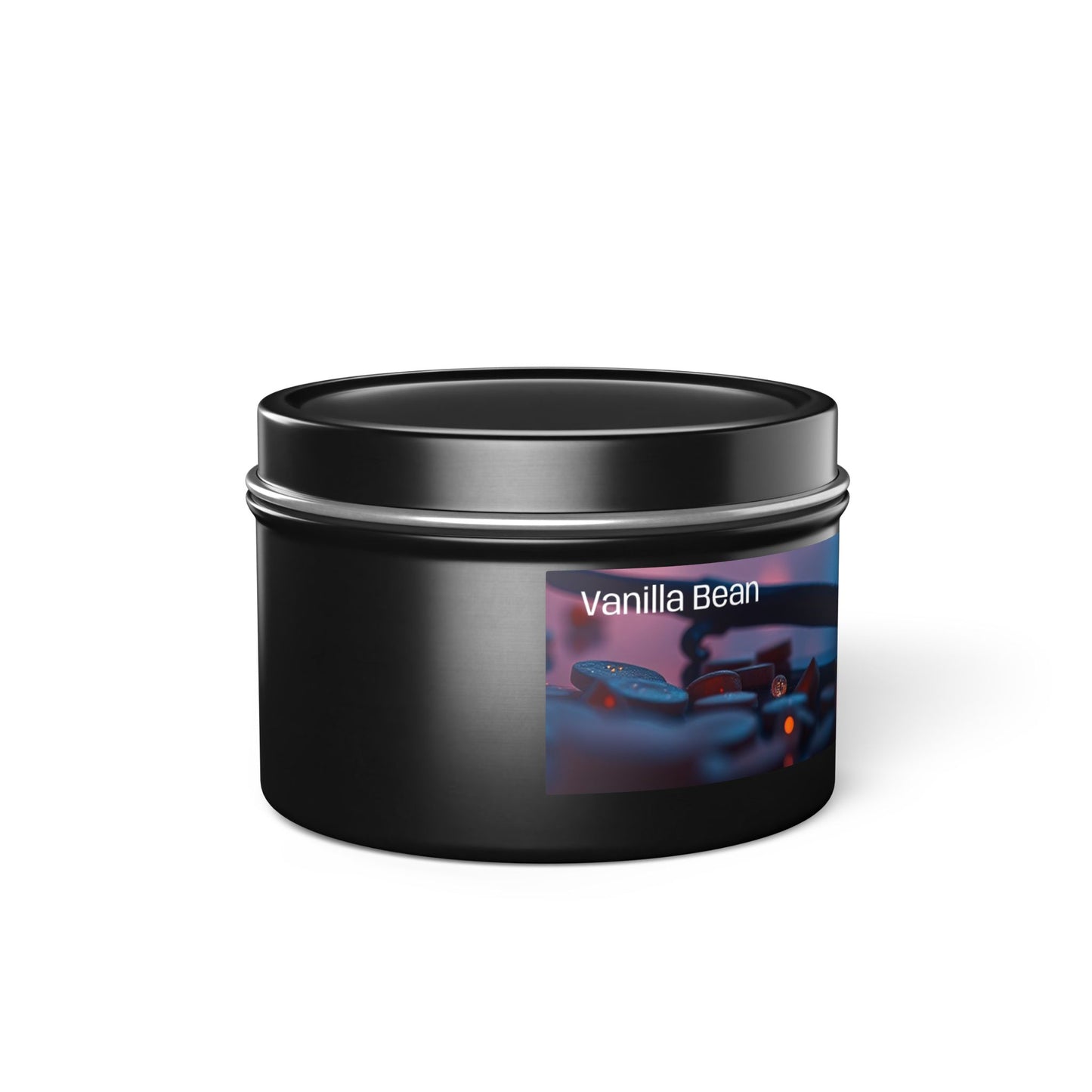 Vanilla Bean Scented Rustic Tin Candle