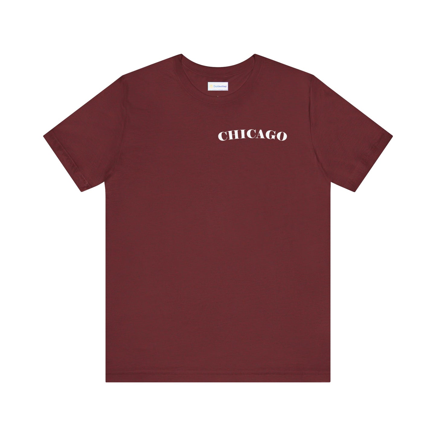Mystery Noir Chicago Skyline Sunset Unisex Jersey Short Sleeve Tee