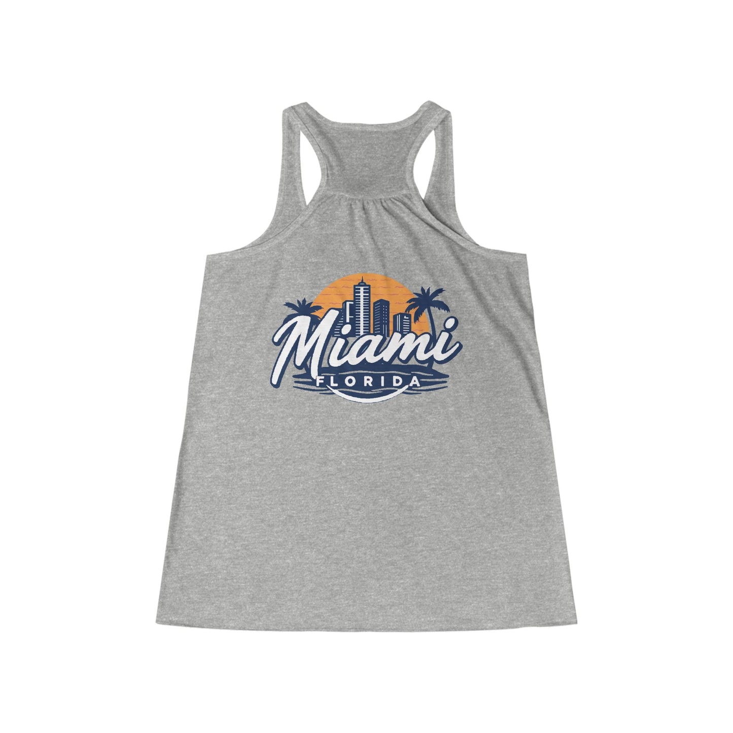 Retro Miami Women's Flowy Racerback Tank