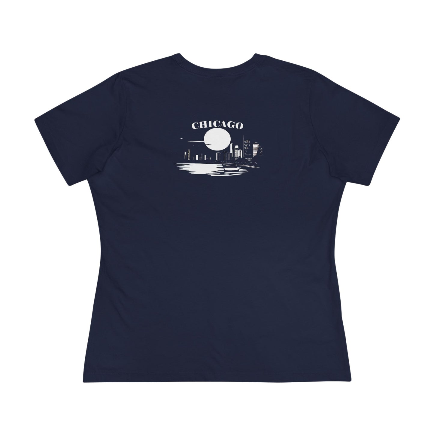 Mystery Noir Chicago Skyline Sunset Women's Cotton Tee