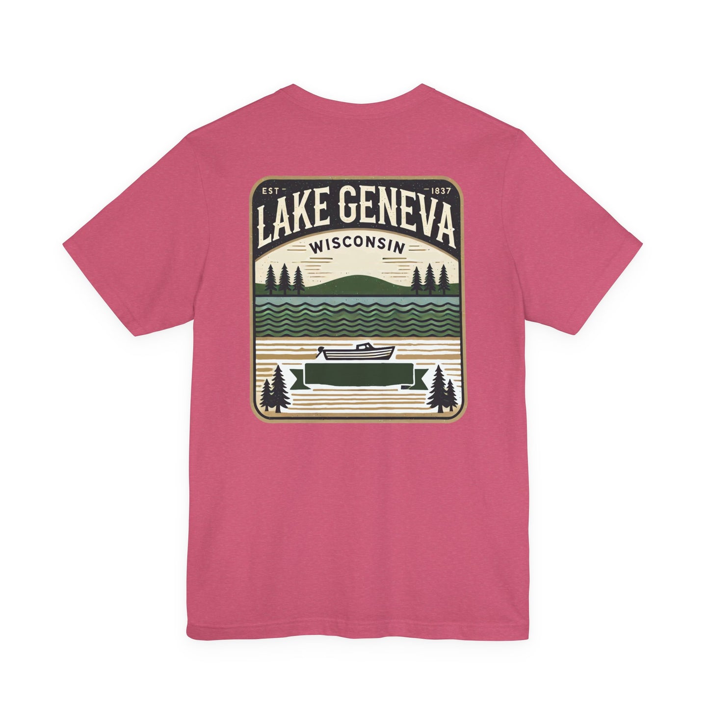 Vintage Lake Geneva Unisex Jersey Short Sleeve Tee