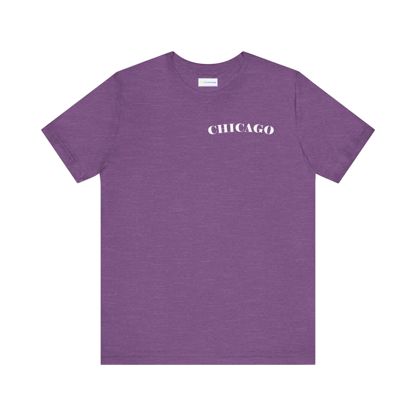 Mystery Noir Chicago Skyline Sunset Unisex Jersey Short Sleeve Tee