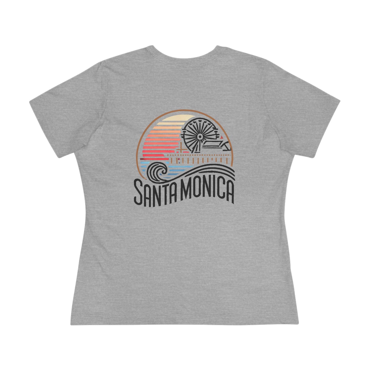Vibrant Santa Monica Women's Cotton Tee