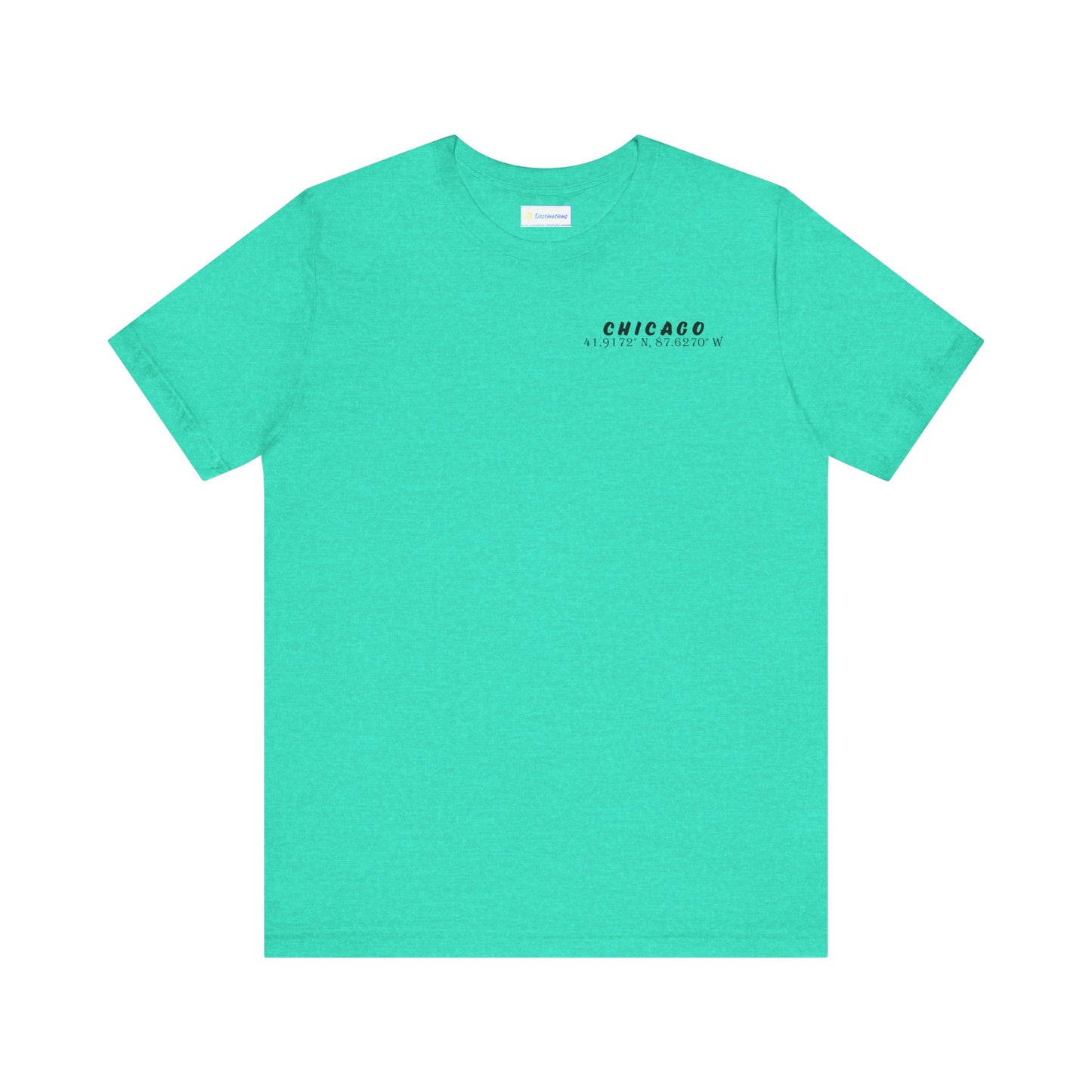 Latitudes Chicago Skyline Unisex Jersey Short Sleeve Tee