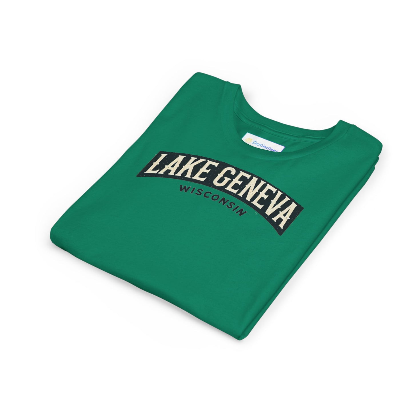 Vintage Lake Geneva Unisex Youth Short Sleeve Tee