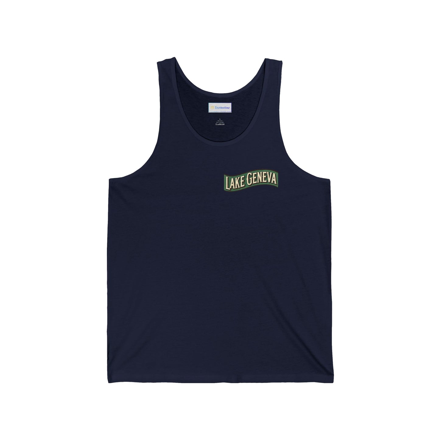 Retro Lake Geneva Unisex Jersey Tank