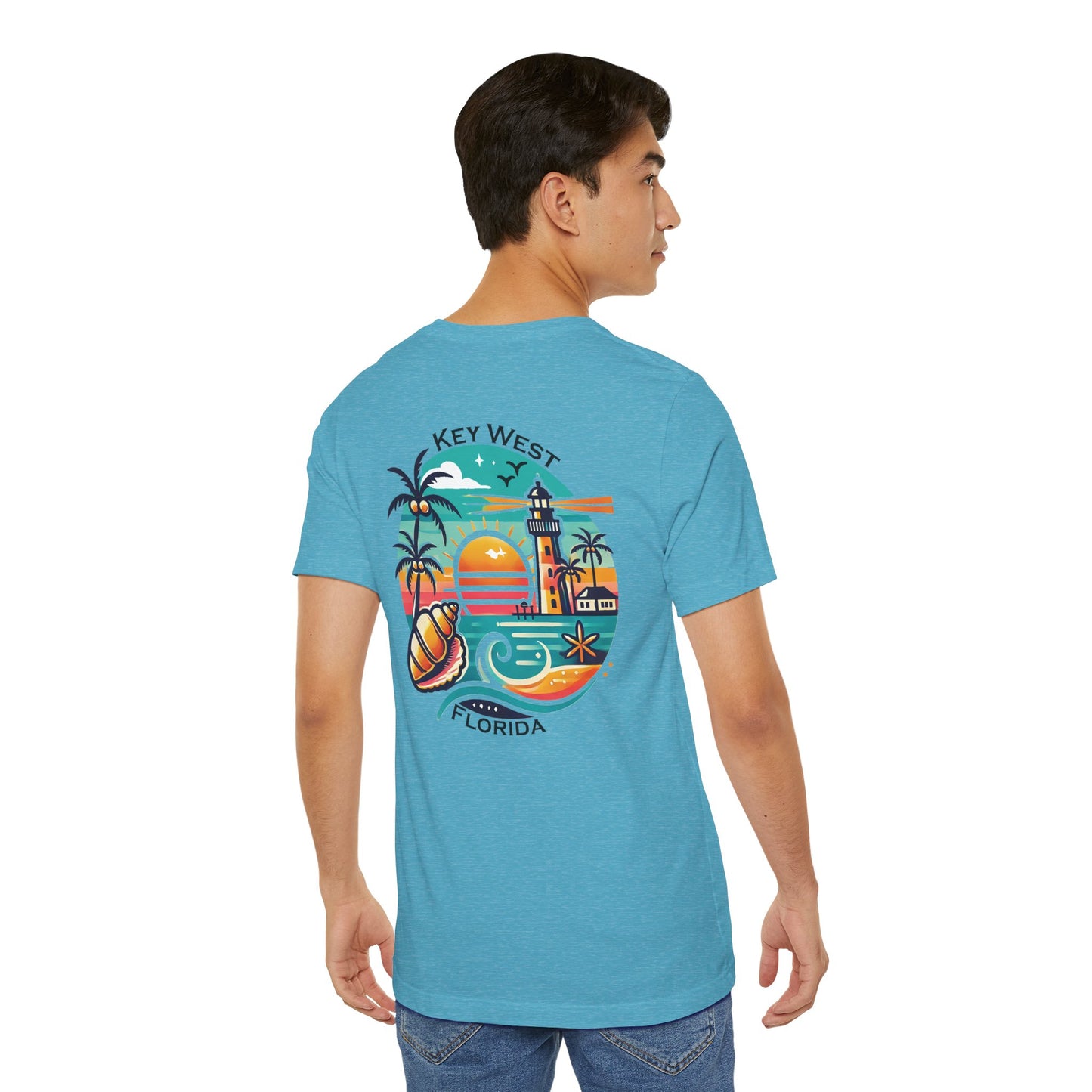 Vibrant Key West Unisex Jersey Short Sleeve Tee