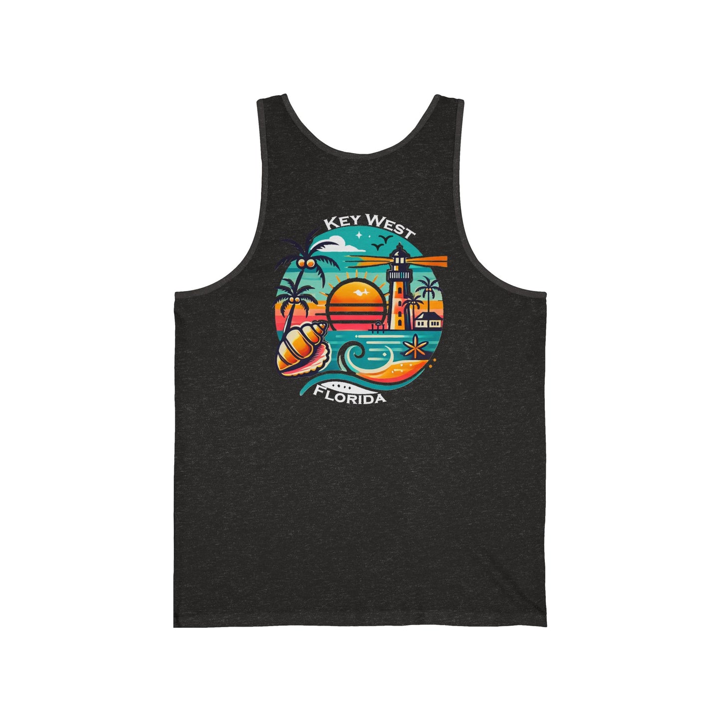 Vibrant Key West Unisex Jersey Tank