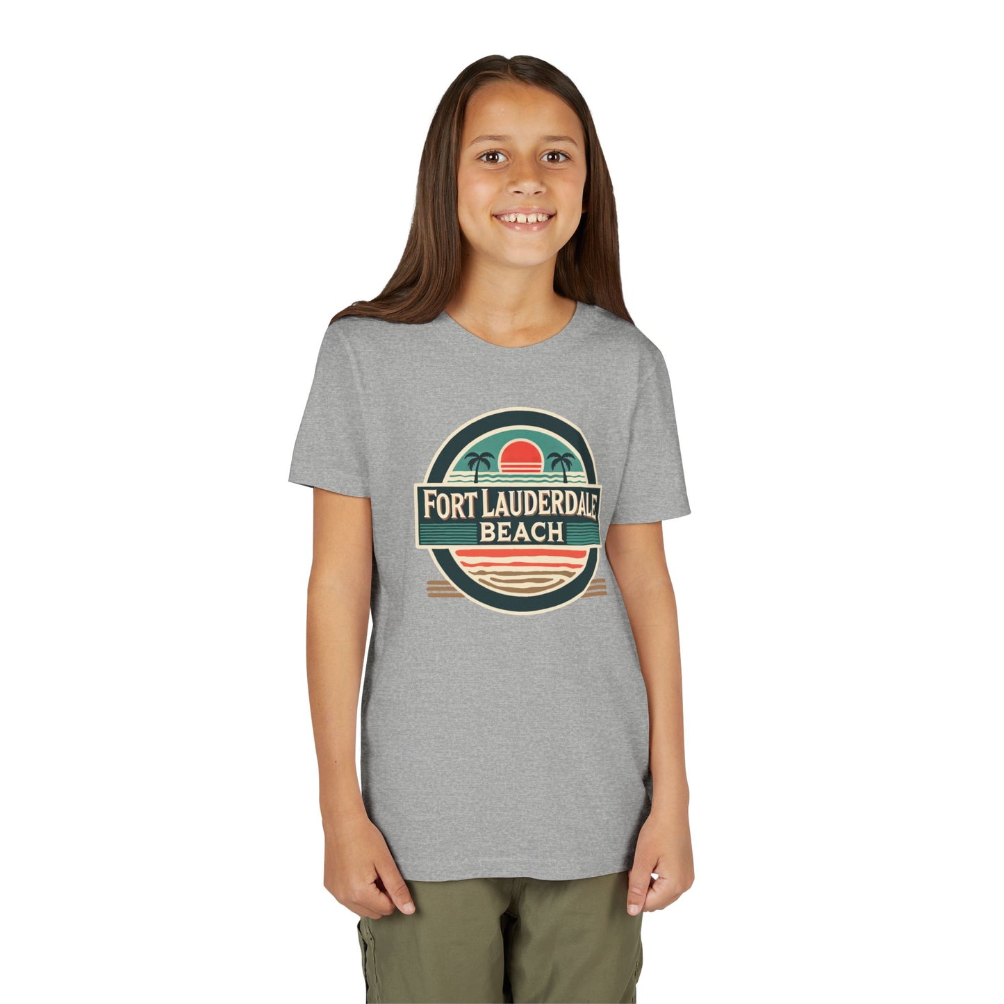 Vintage Fort Lauderdale Unisex Youth Short Sleeve Tee