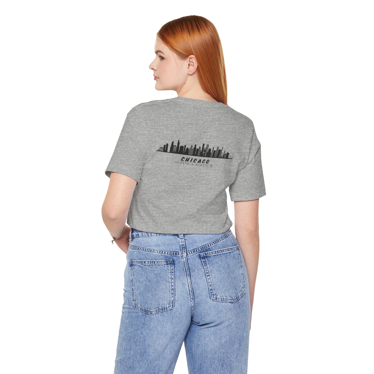 Latitudes Chicago Skyline Unisex Jersey Short Sleeve Tee