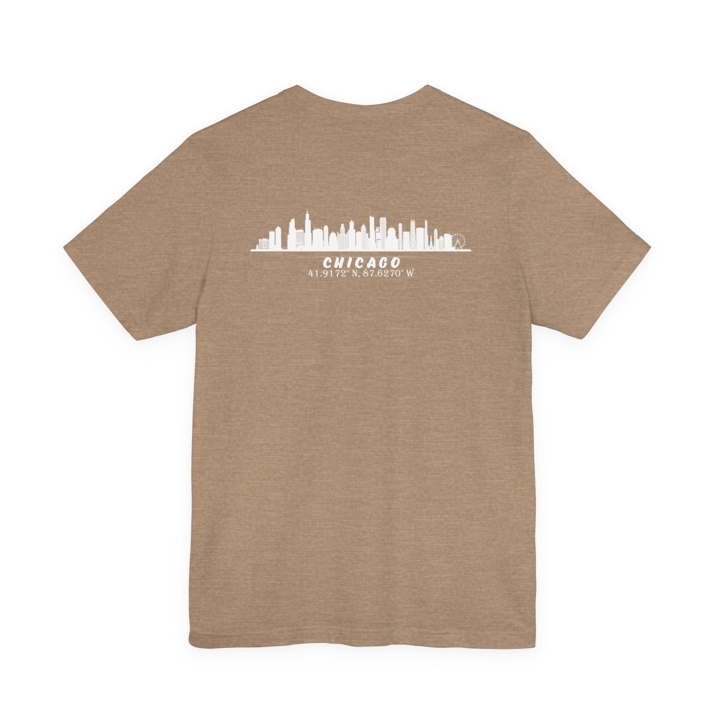 Latitudes Chicago Skyline Unisex Jersey Short Sleeve Tee