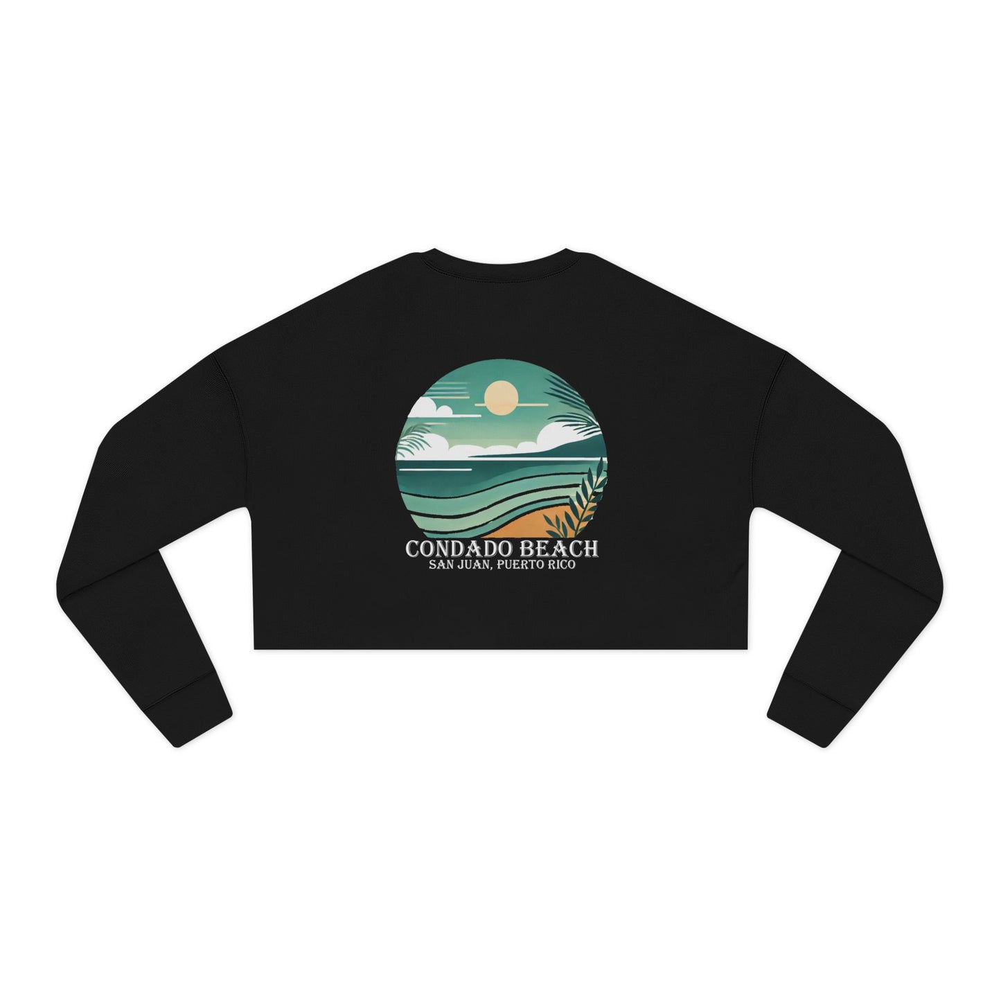 Coastal Vibes Condado Beach Women's Cropped Sweatshirt