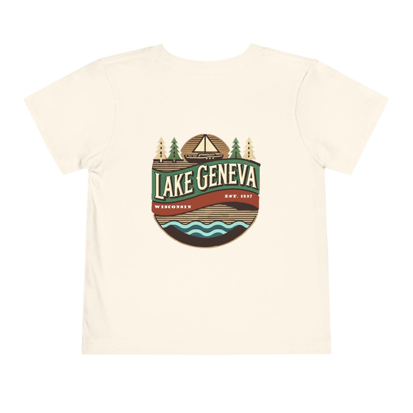 Retro Lake Geneva Unisex Toddler Short Sleeve Tee