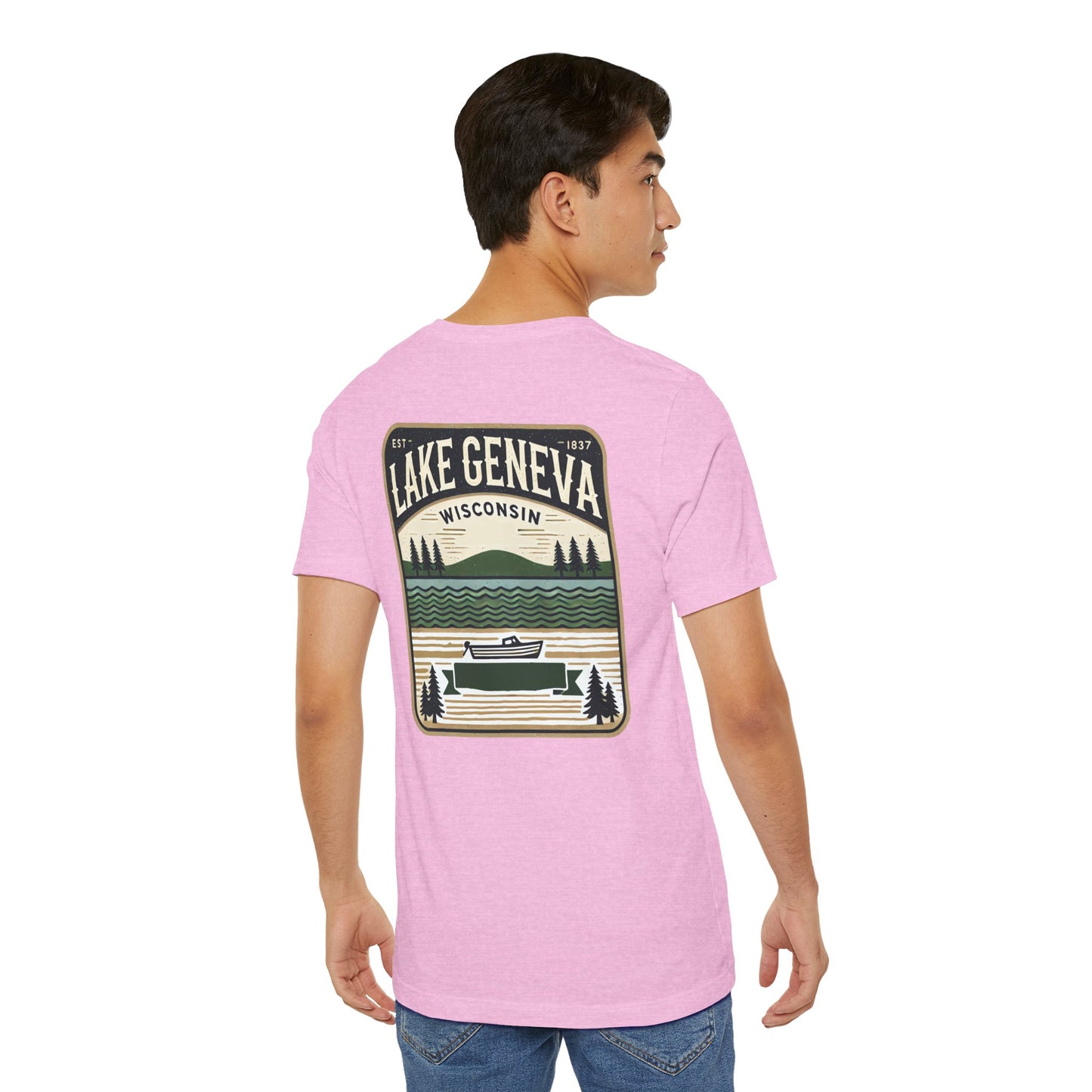 Vintage Lake Geneva Unisex Jersey Short Sleeve Tee