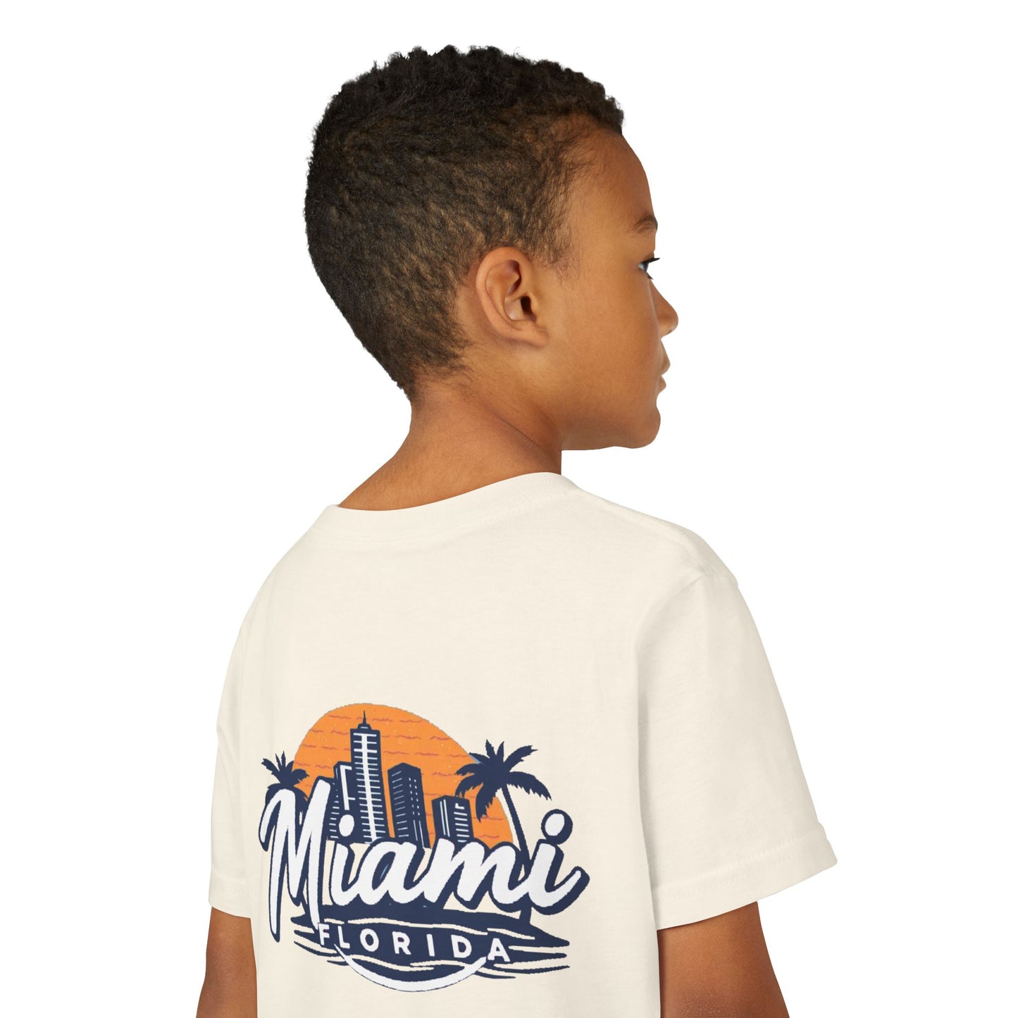 Retro Miami Unisex Youth Short Sleeve Tee