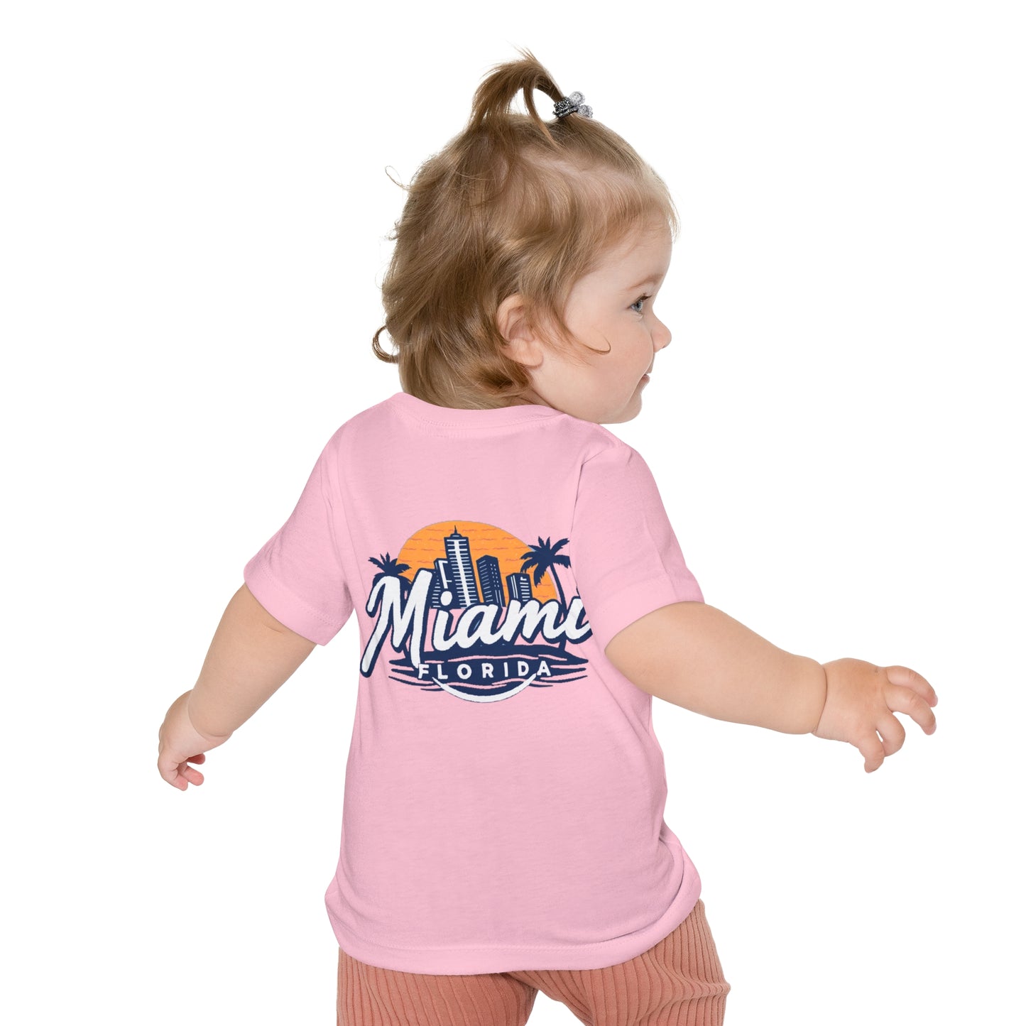 Retro Miami Unisex Baby Short Sleeve T-Shirt