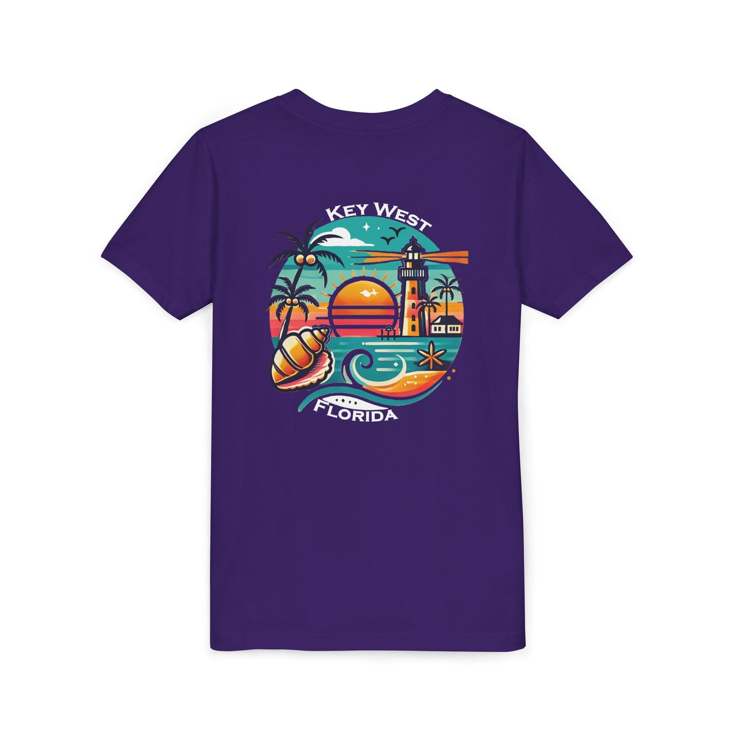 Vibrant Key West Youth Short Sleeve Tee