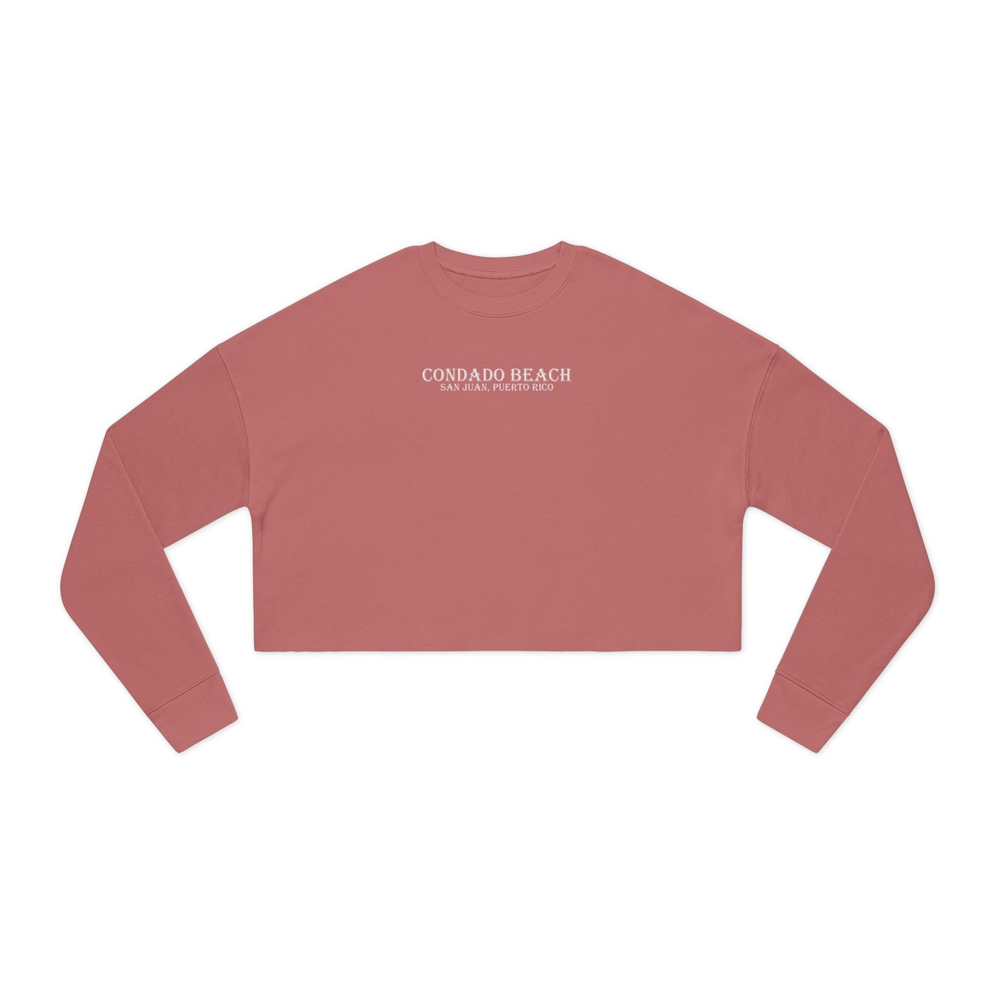 Coastal Vibes Condado Beach Women's Cropped Sweatshirt