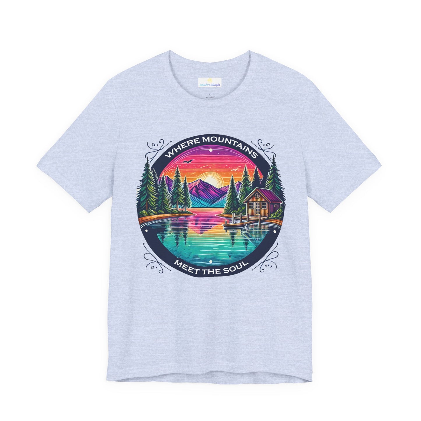 Where Mountains Meet the Soul Short Sleeve Tee