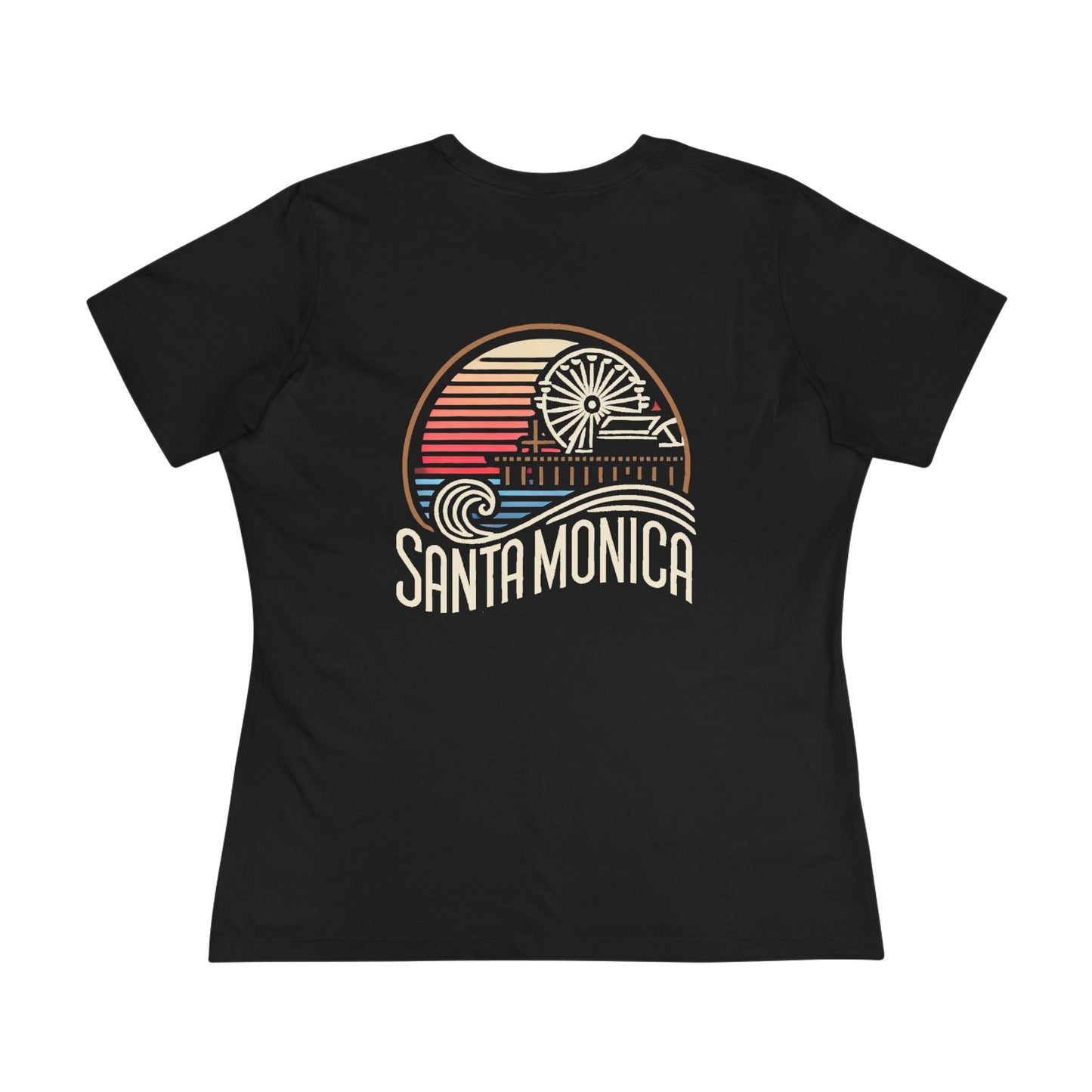 Vibrant Santa Monica Women's Cotton Tee