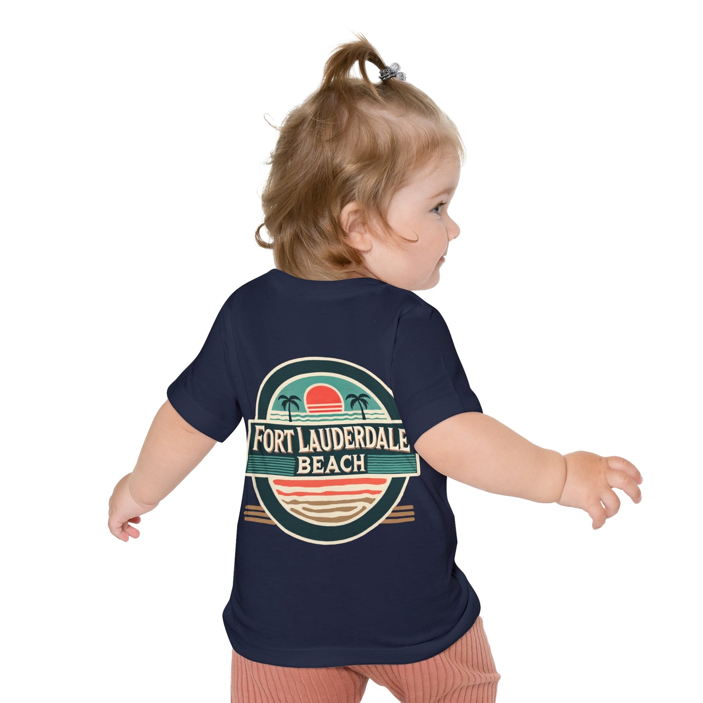 Vintage Fort Lauderdale Unisex Baby Short Sleeve T-Shirt