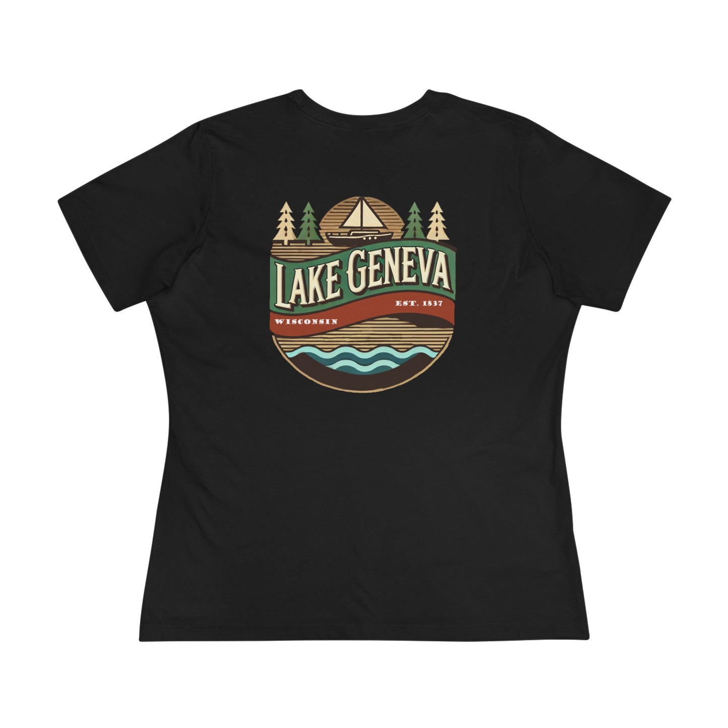 Retro Lake Geneva Women's Cotton Tee