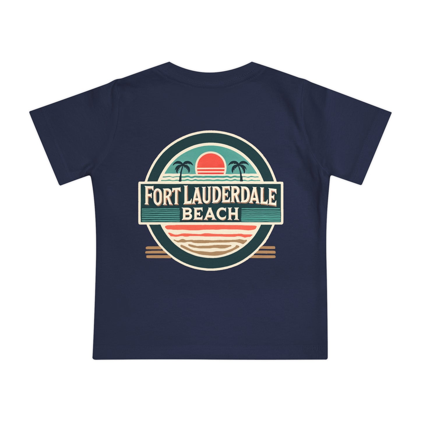 Vintage Fort Lauderdale Unisex Baby Short Sleeve T-Shirt