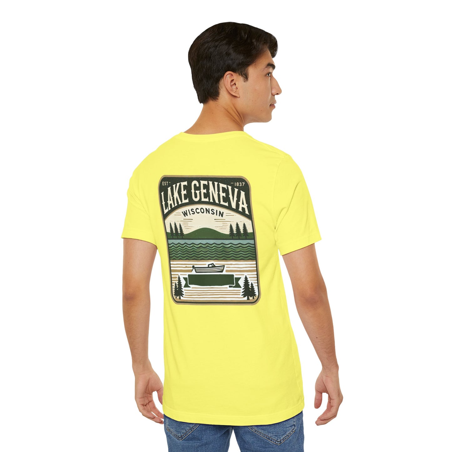 Vintage Lake Geneva Unisex Jersey Short Sleeve Tee