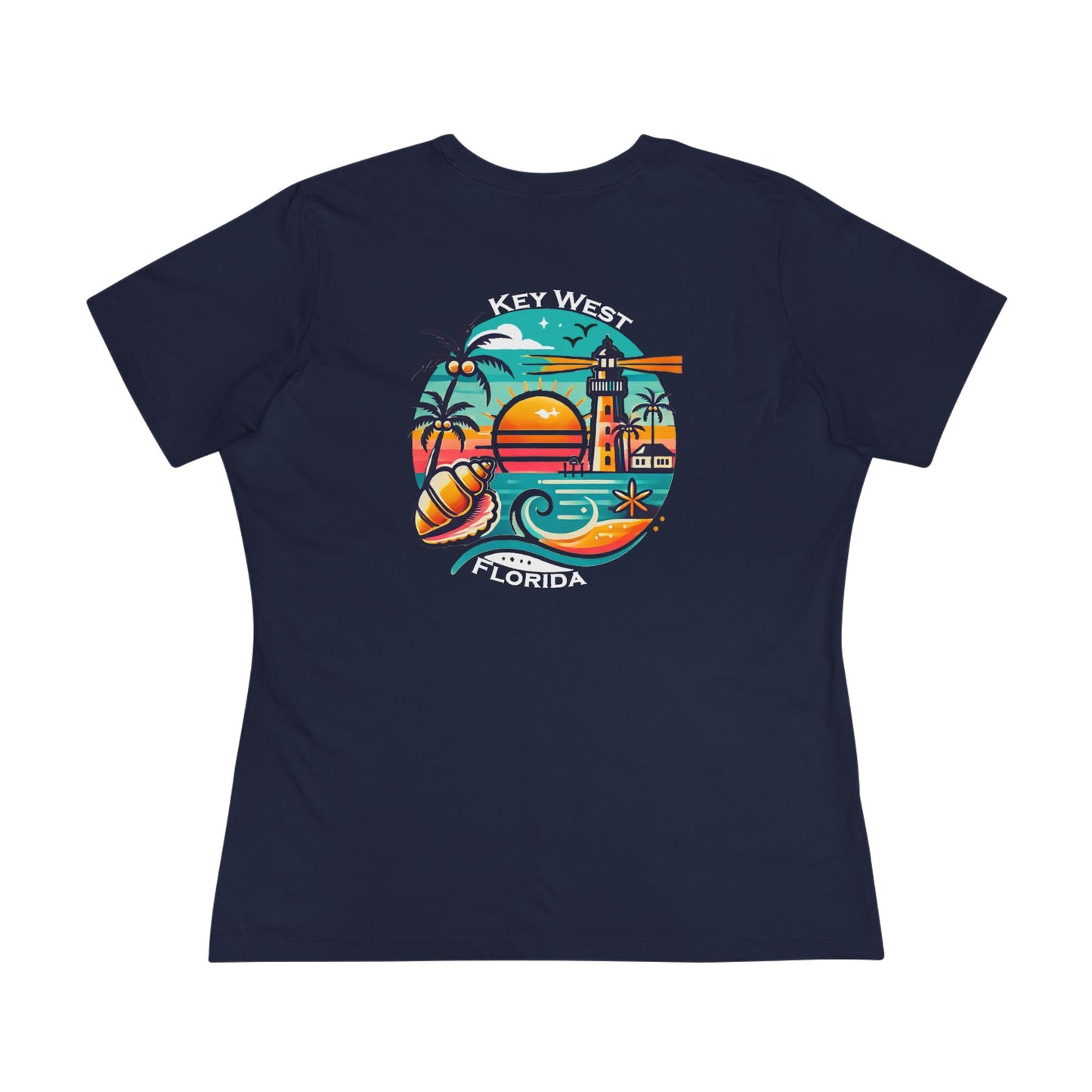 Vibrant Key West Women's Cotton Tee