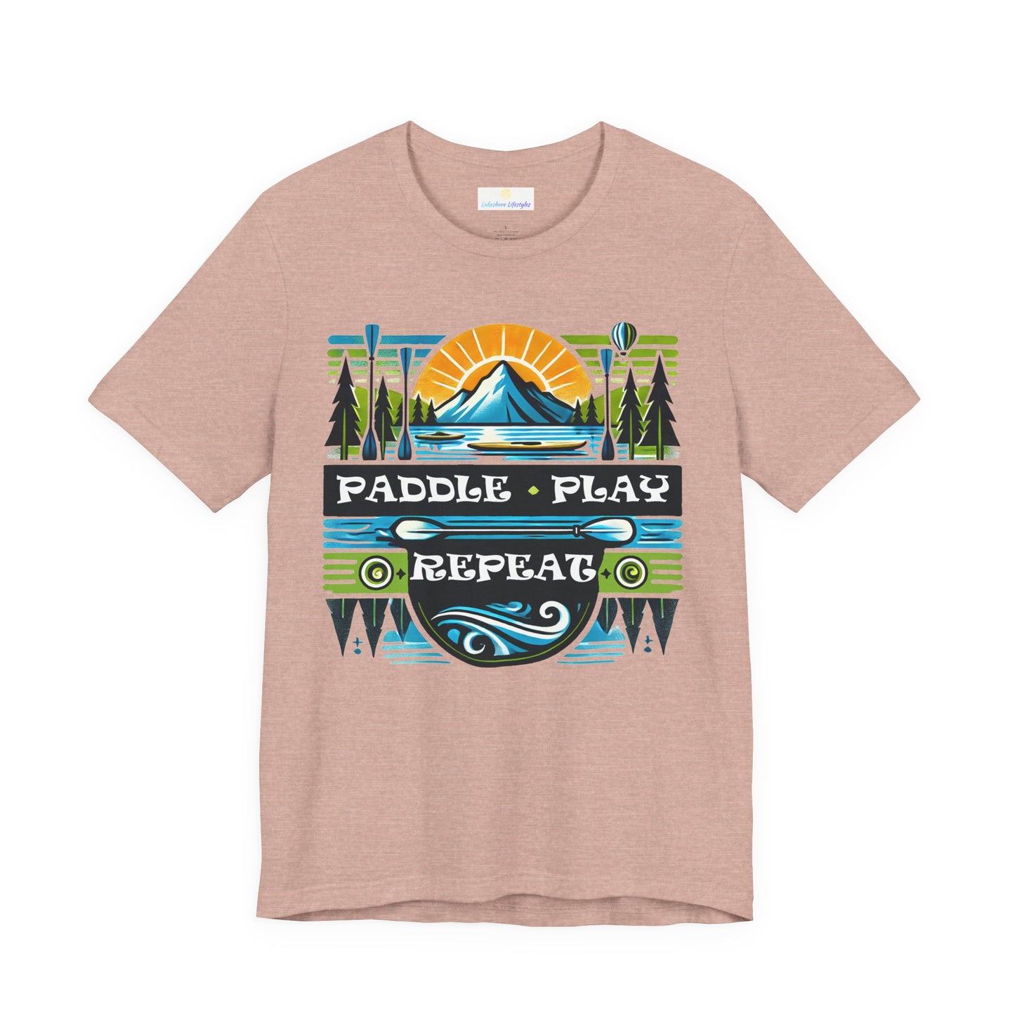 Paddle, Play, Repeat Short Sleeve Tee