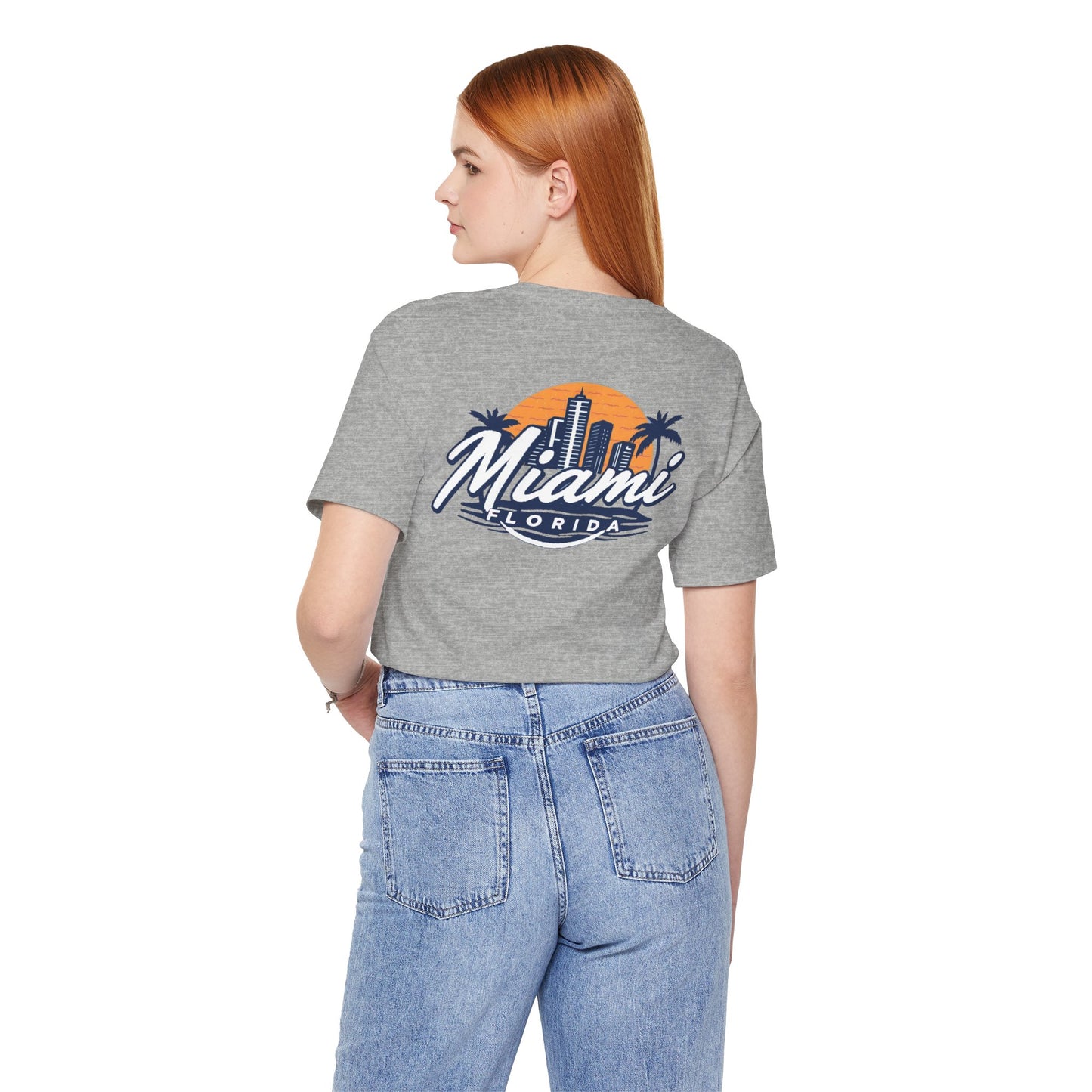 Retro Miami Unisex Jersey Short Sleeve Tee