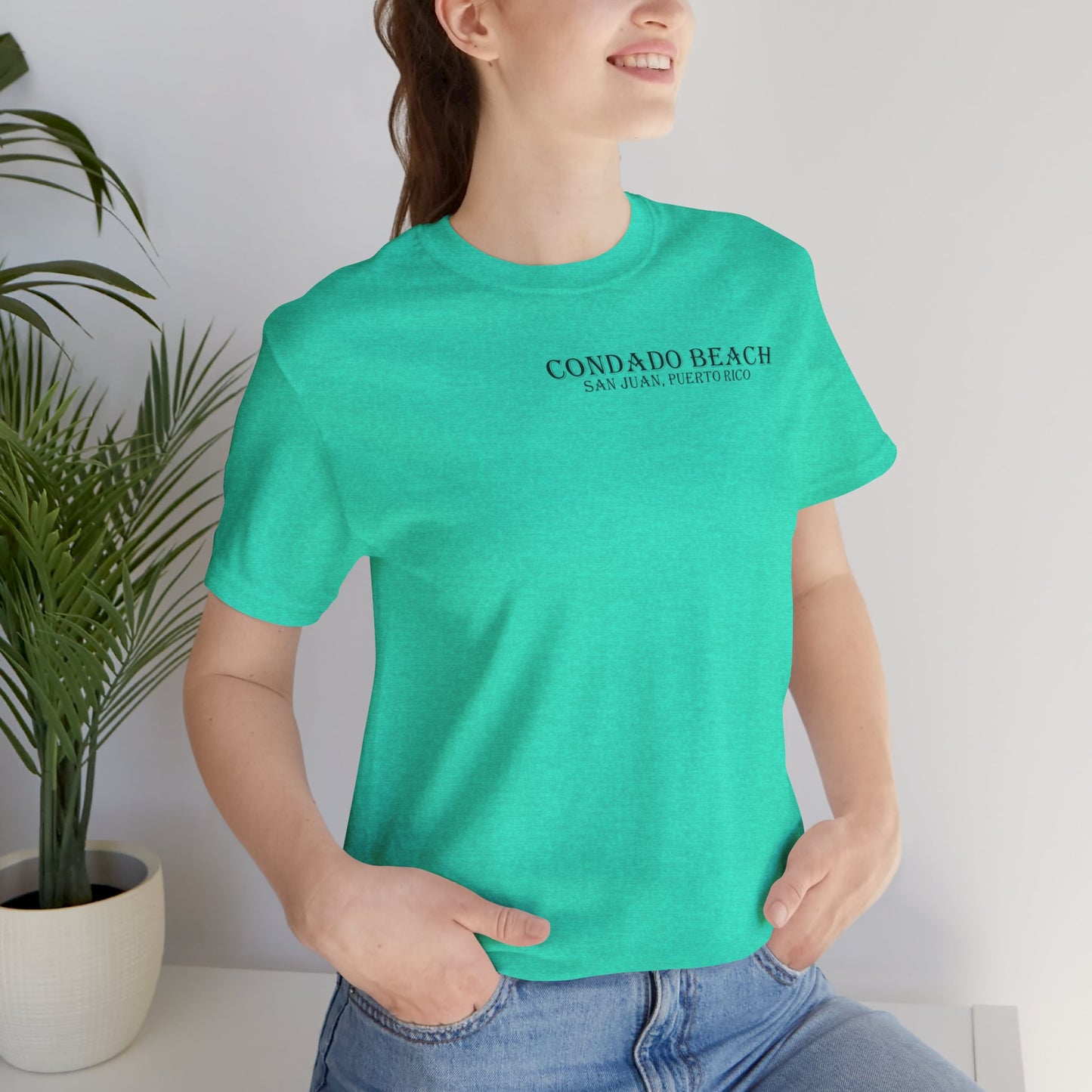 Coastal Vibes Condado Beach Unisex Jersey Short Sleeve Tee