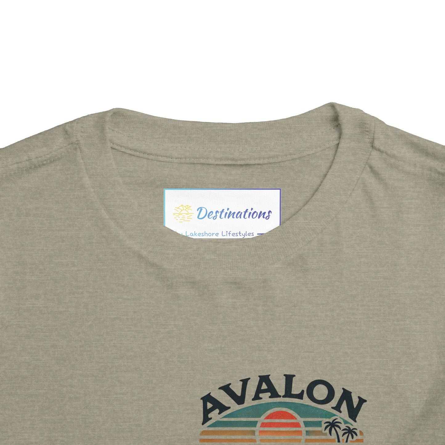 Retro Avalon Sunset Unisex Toddler Short Sleeve Tee