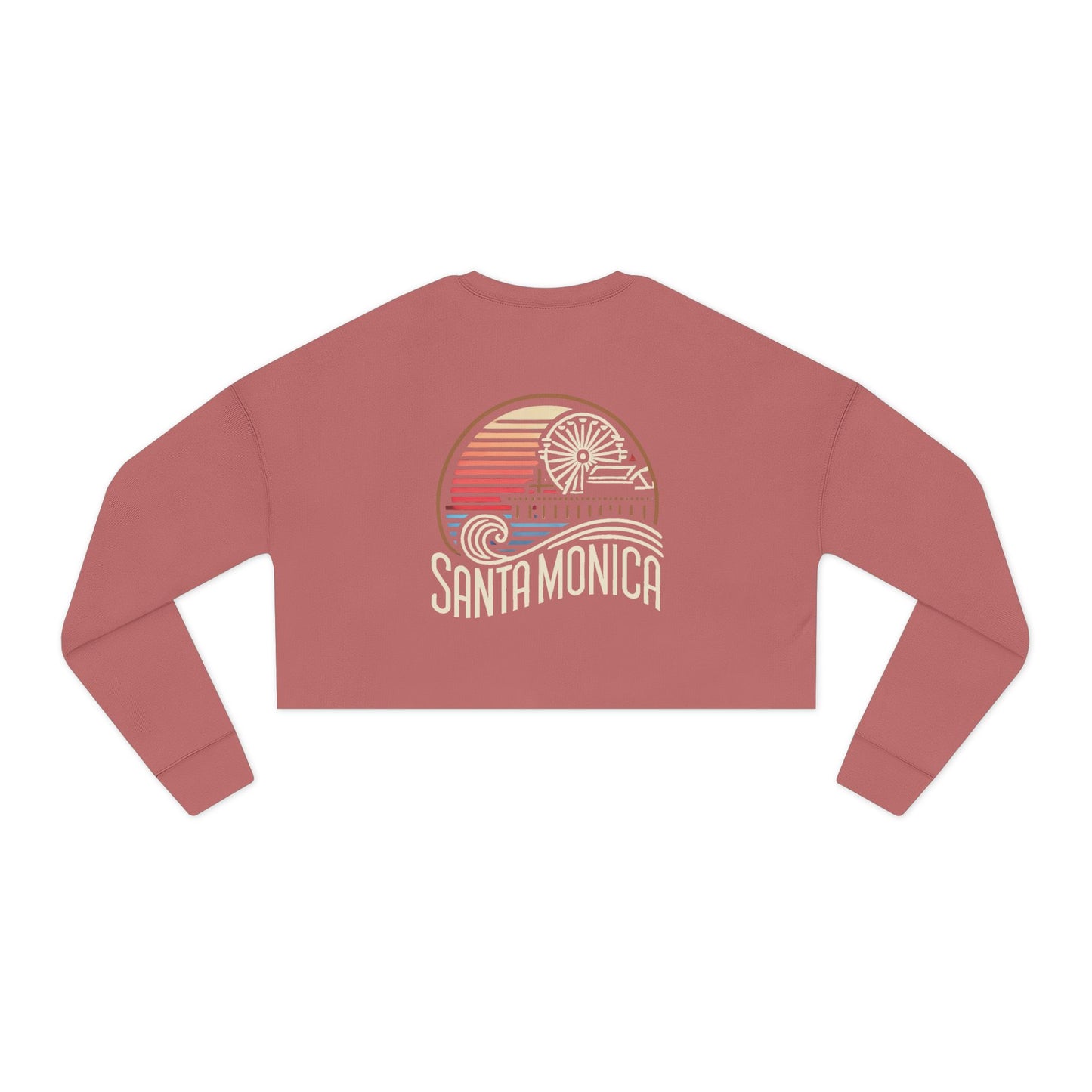 Vibrant Santa Monica Women's Cropped Sweatshirt