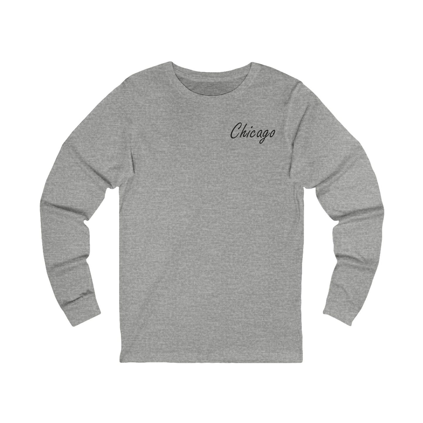 Elegant Chicago Skyline Unisex Jersey Long Sleeve Tee