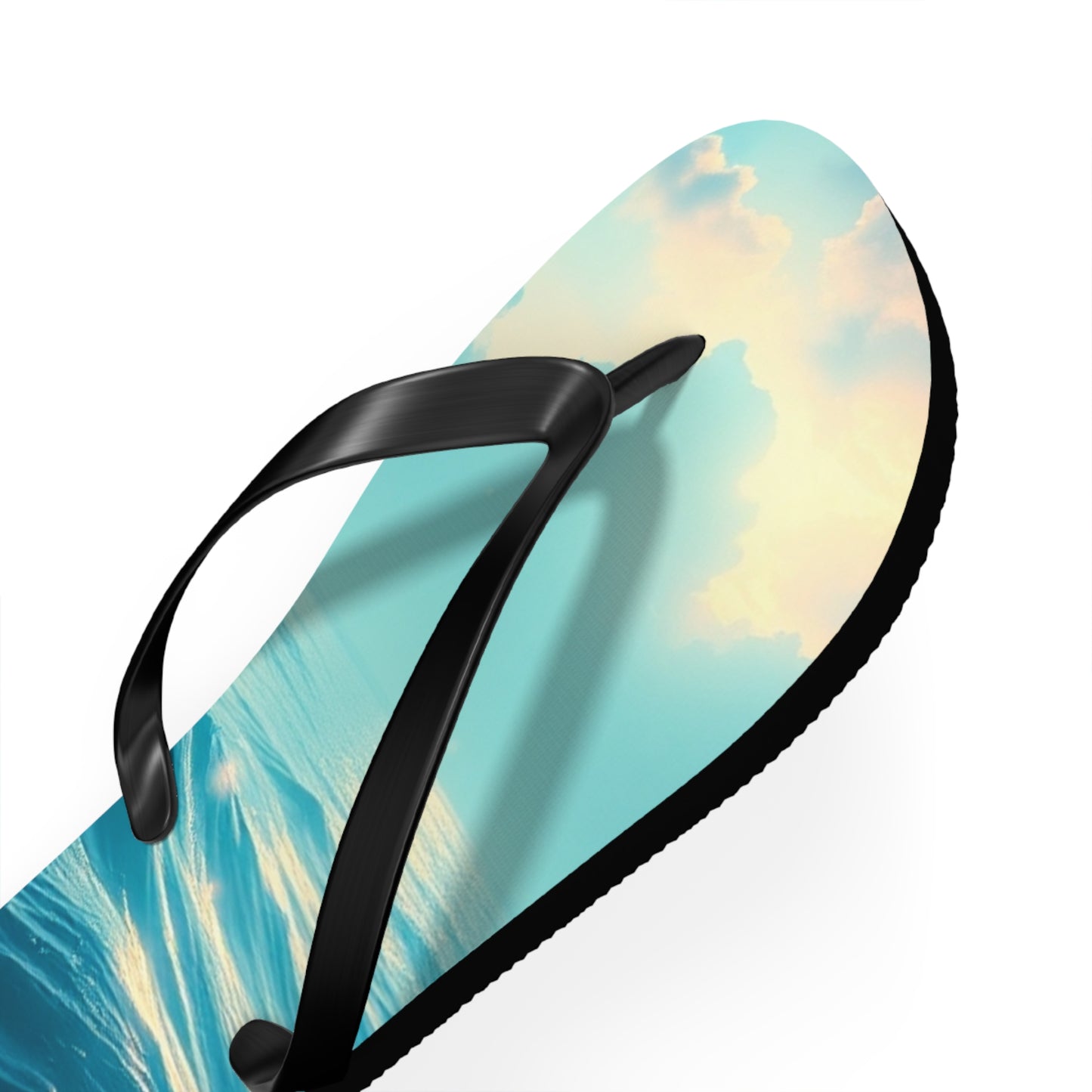 Ocean Waves Flip Flops