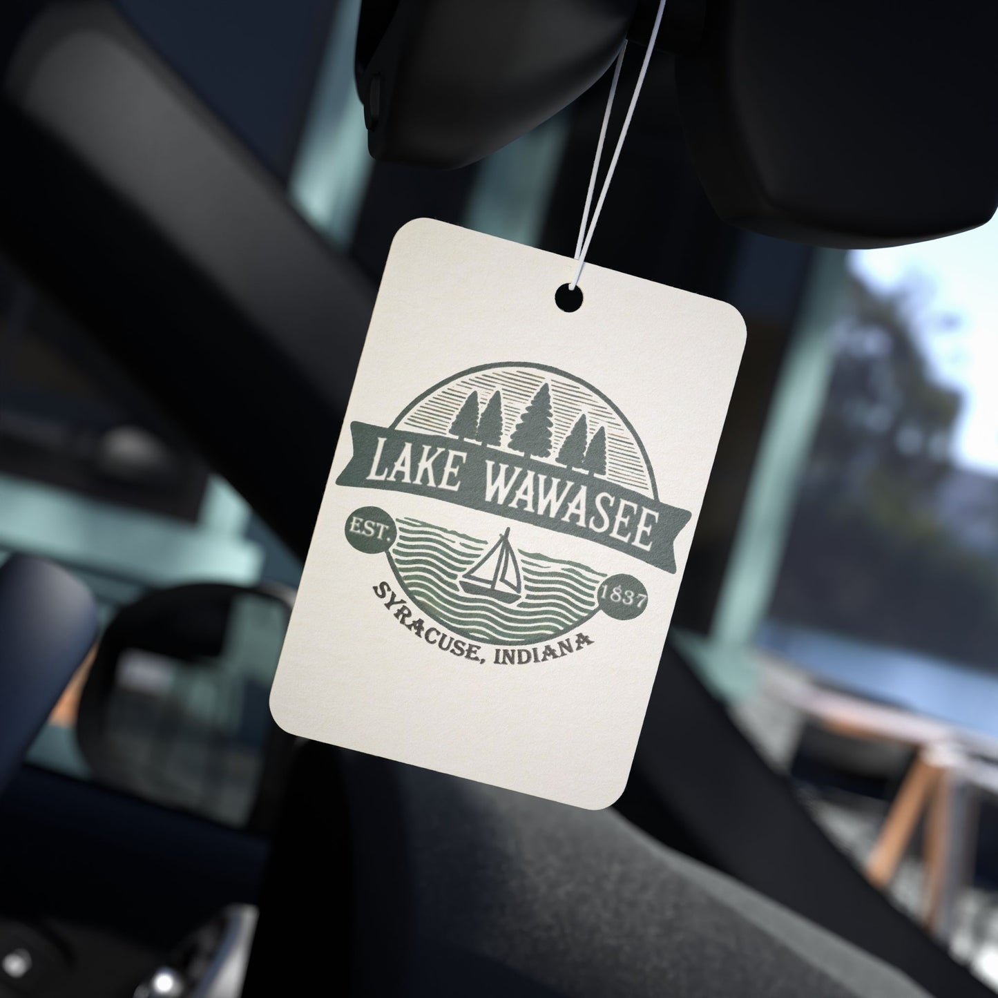 Vintage Lake Wawasee Car Air Freshener
