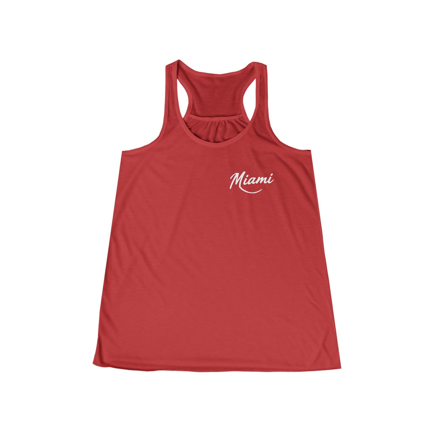 Retro Miami Women's Flowy Racerback Tank