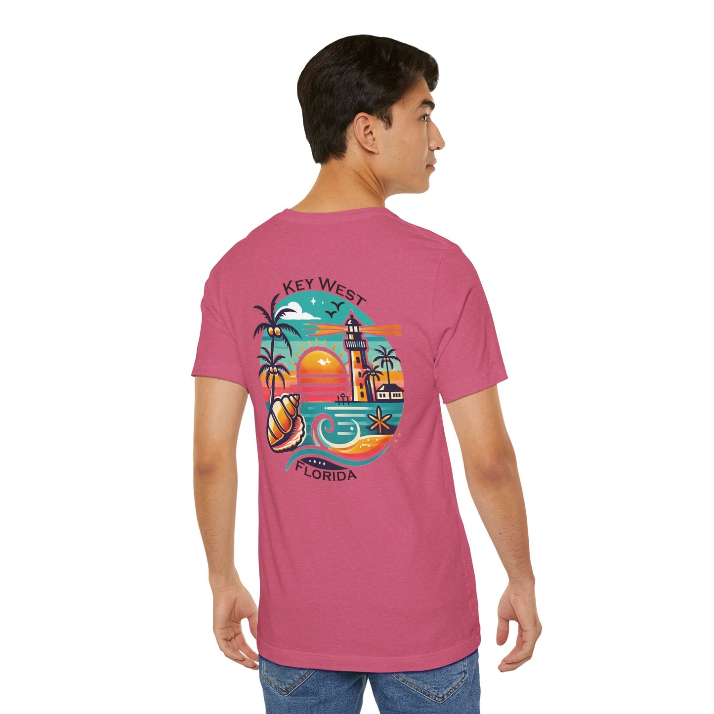 Vibrant Key West Unisex Jersey Short Sleeve Tee