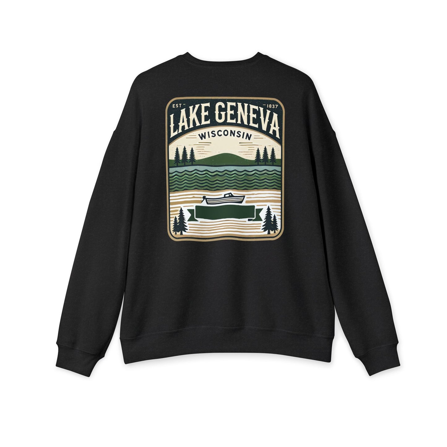 Vintage Lake Geneva Unisex Drop Shoulder Sweatshirt
