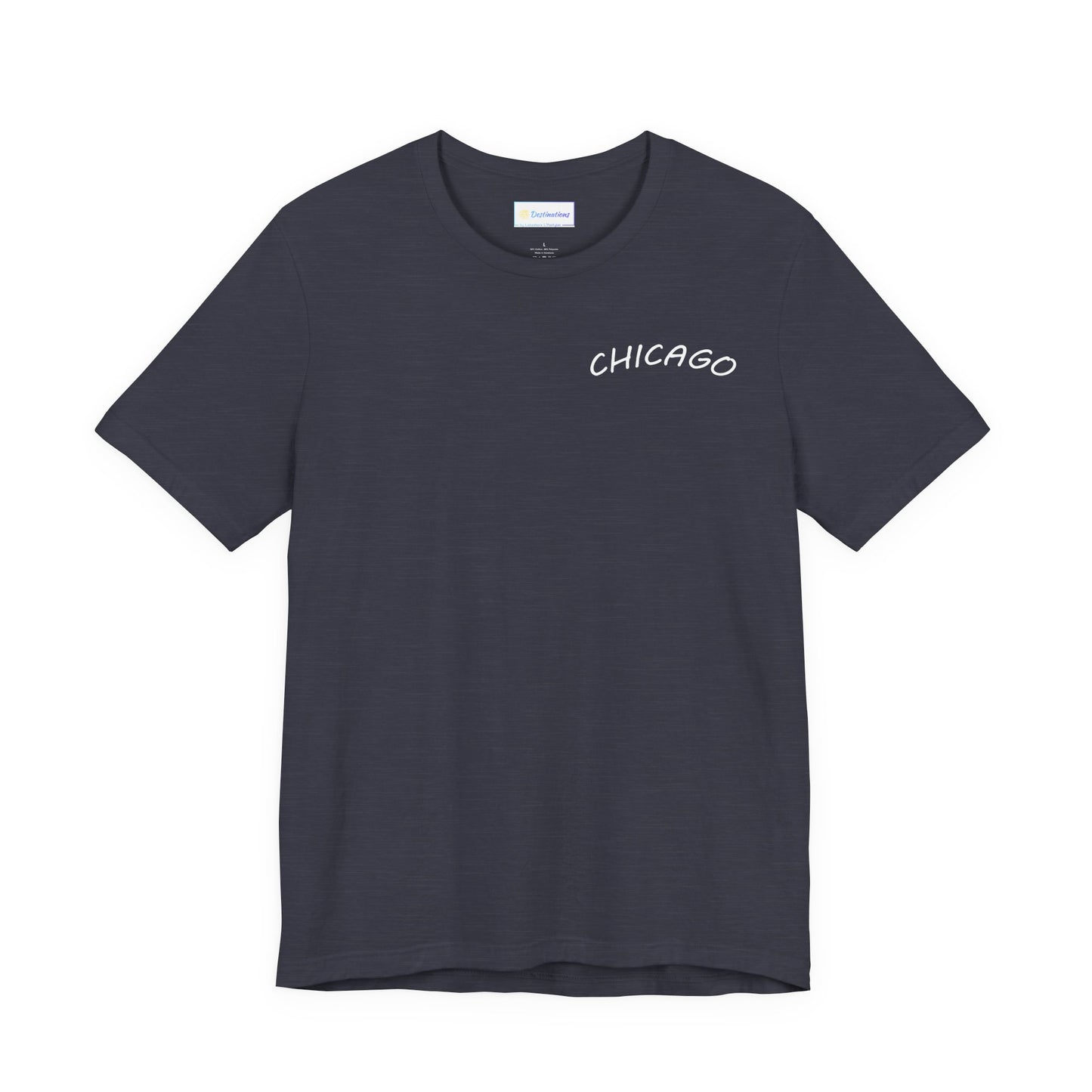 Retro Chicago Sunset Unisex Jersey Short Sleeve Tee