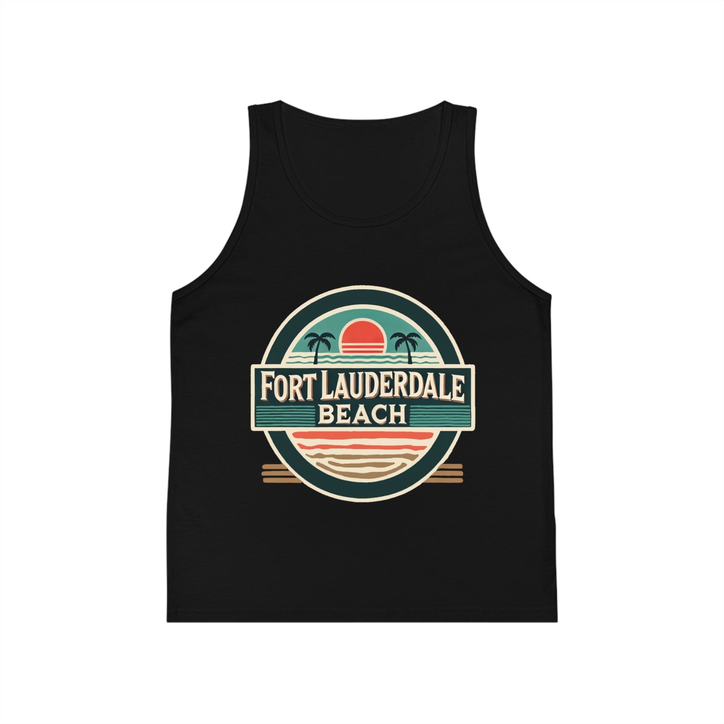 Vintage Fort Lauderdale Unisex Kids Jersey Tank Top