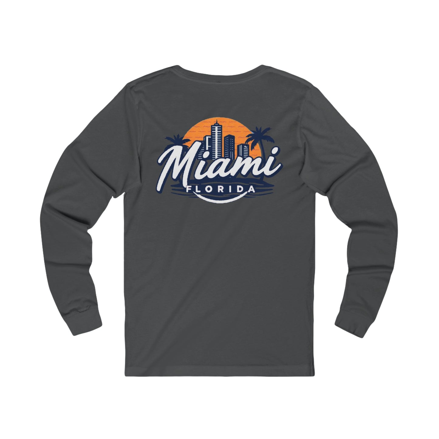 Retro Miami Unisex Jersey Long Sleeve Tee