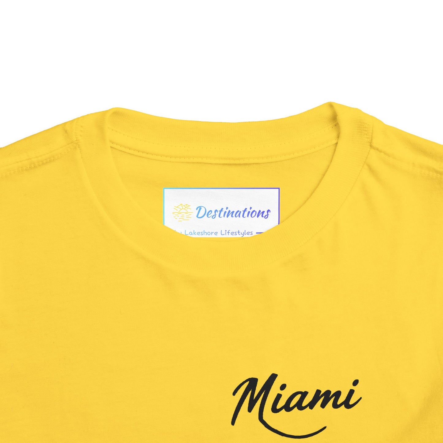 Retro Miami Unisex Toddler Short Sleeve Tee