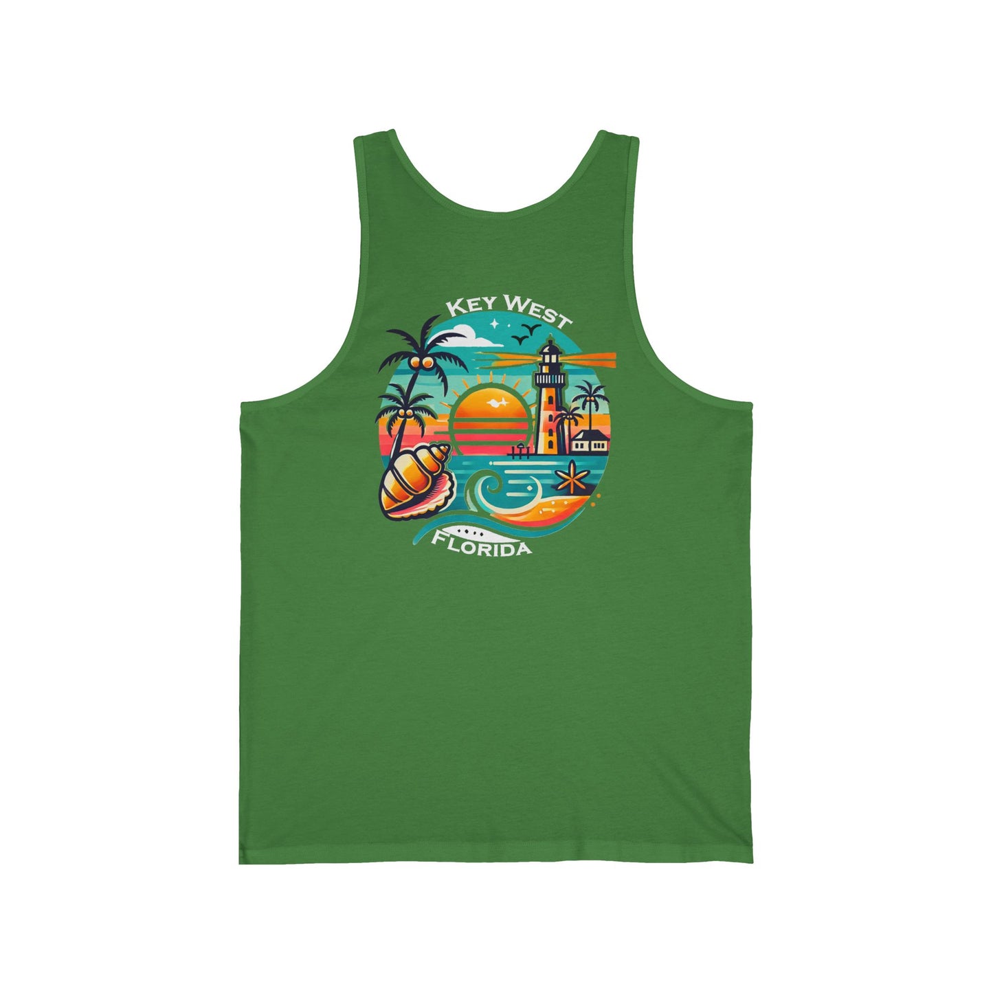 Vibrant Key West Unisex Jersey Tank